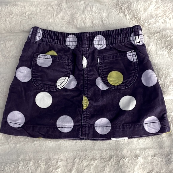 LITTLE GIRLS PURPLE POLKA DOT SKIRT - Picture 2 of 4